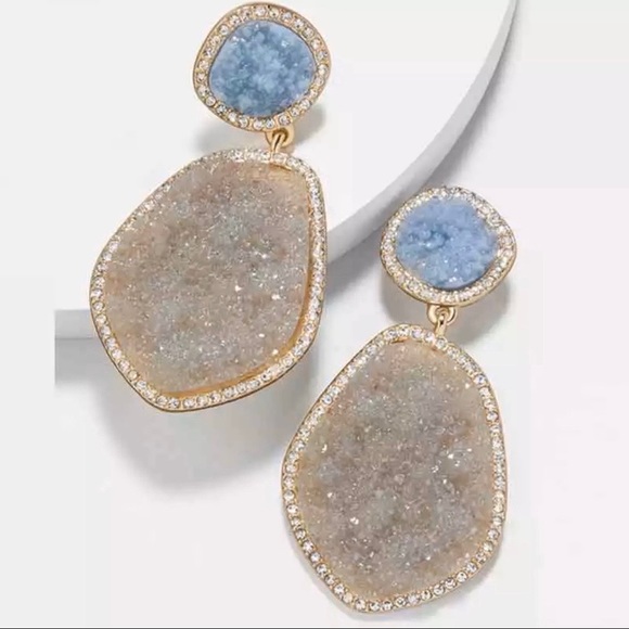 Anthropologie Jewelry - New Anthropologie Druzy Drop Earrings